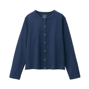 Muji Coarse Jersey Knit Cardigan snaps Medium